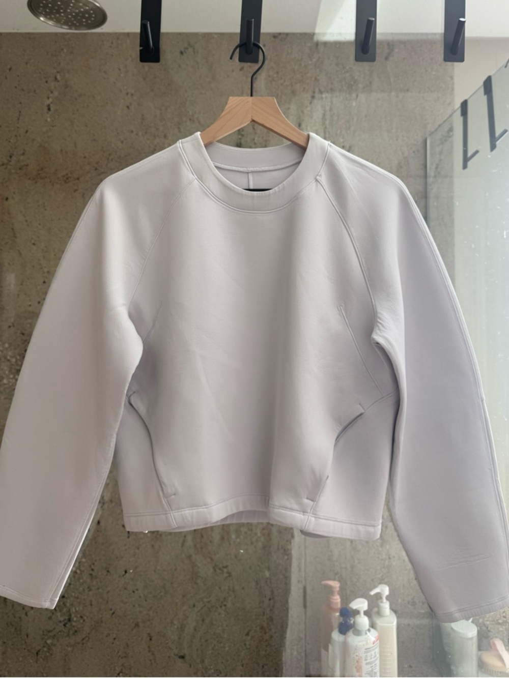 lululemon athletica Light Gray Crewneck Sweatshirt